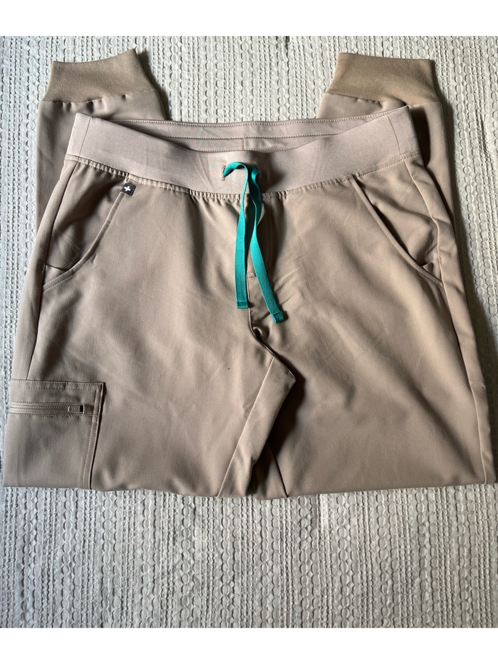 Figs joggers Tan Drawstring Jogger Pants - Comfortable Everyday Wear